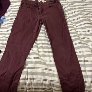 Size 7 Jeans maroon colored